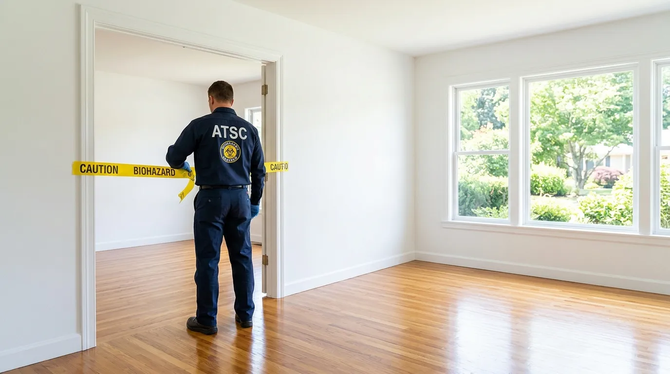 Certified biohazard cleanup crew performing Crime Scene Cleanup in Elm Grove