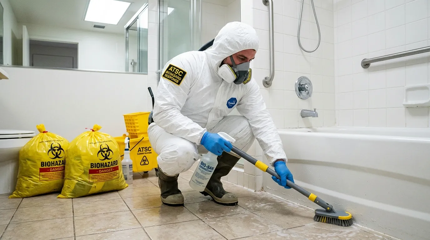 Decontamination equipment deployed for Blood Cleanup in Elm Grove